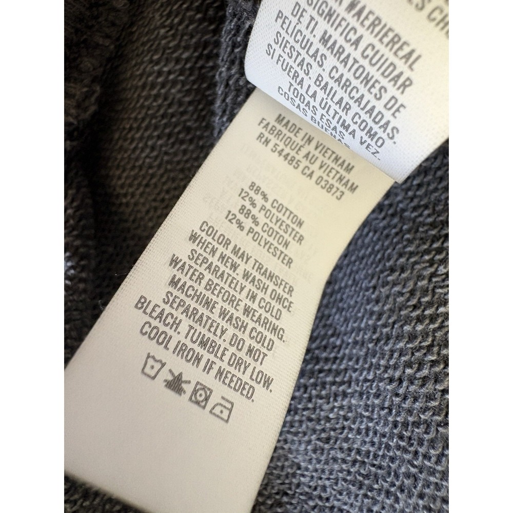 Aerie New Heights Trouser Fleece Short Charcoal Gray Lounge Pleats Casual Size M - Picture 4 of 9